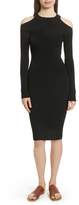 Thumbnail for your product : Vince Cold Shoulder Body-Con Dress