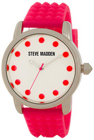 Thumbnail for your product : Steve Madden Women's Spike Textured Silicone Strap Watch