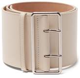 Thumbnail for your product : Alexander McQueen Wide Leather Belt - Womens - Ivory