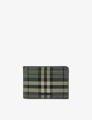 Burberry Kier checked leather card holder