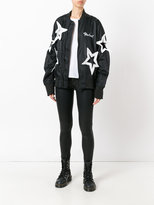 Thumbnail for your product : Kokon To Zai star appliqué bomber jacket