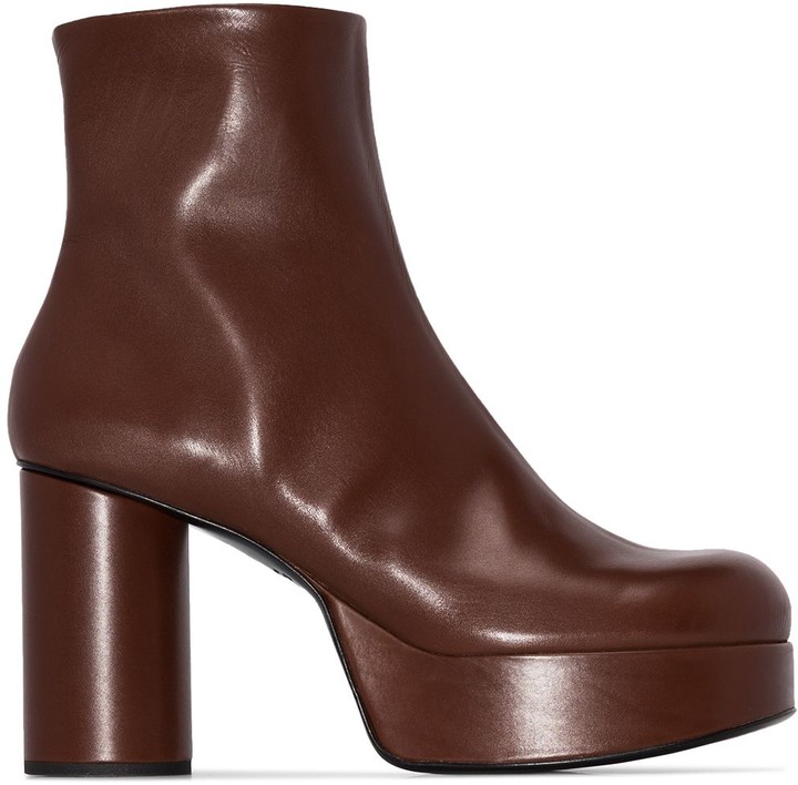 designer platform booties