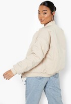 Thumbnail for your product : boohoo Petite Reversible Faux Fur Quilted Bomber Jacket