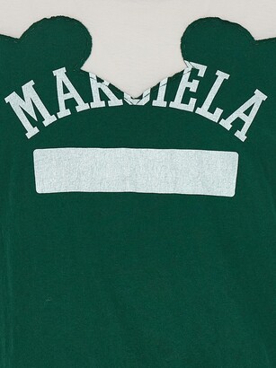 【関税込み】maison margiela 'Western patchwork' T-shirt Maison Margiela Green Western patchwork T-shirt for Men