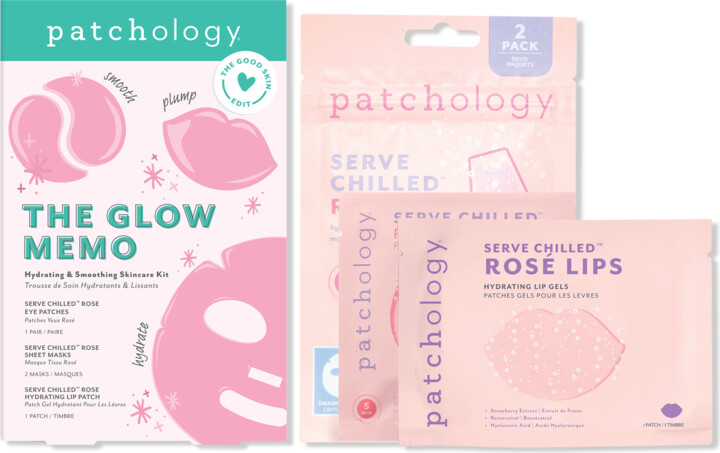 Patchology The Glow Memo Hydrating & Smoothing Skincare Kit
