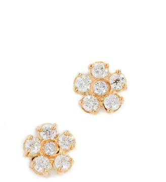 Jennifer Meyer 18k Gold Diamond Flower Stud Earrings