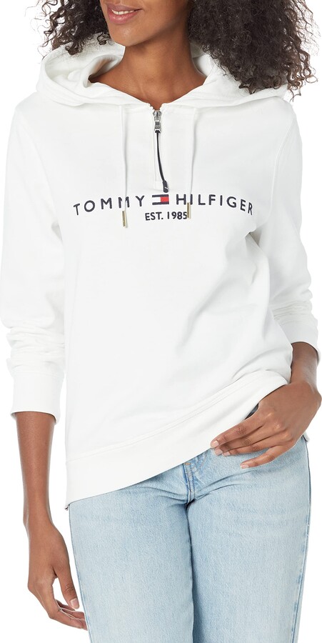 Tommy Hilfiger Women's White Sweatshirts & Hoodies on Sale | ShopStyle