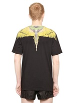 Thumbnail for your product : Marcelo Burlon County of Milan Cotton Jersey Feather T-Shirt