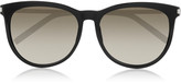 Thumbnail for your product : Saint Laurent D-frame acetate and metal sunglasses