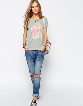 Bubblegum 91 Brat & Suzie T-Shirt With Bubblegum Bunny Print