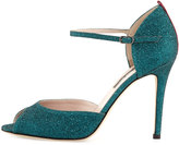 Thumbnail for your product : Sarah Jessica Parker Ursula Glitter d'Orsay Sandal, Green