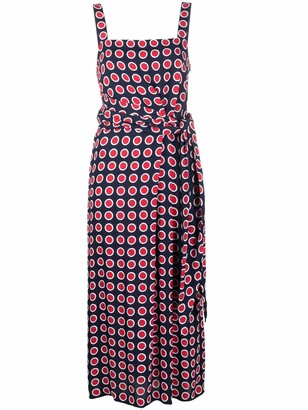 Boutique Moschino Spot-Print Tied-Waist Dress