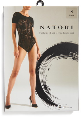 Natori Feathers Short Sleeve Bodysuit
