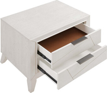 Hokku Designs Antique White Finish Nightstand with Drawers Modern Bedroom Furniture 1pc