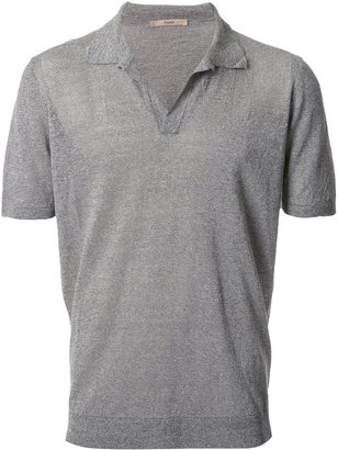 Nuur buttonless knit polo shirt