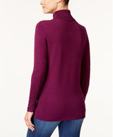 Thumbnail for your product : JM Collection Petite Turtleneck Rivet-Cuff Sweater, Created for Macy's