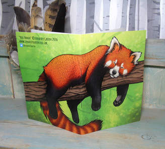 Equipment Lyndsey Green Illustration Red Panda Illustration Notebook Lined Pages