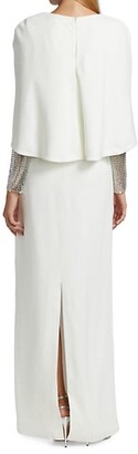 Jenny Packham Ursula Beaded Sleeve Gown