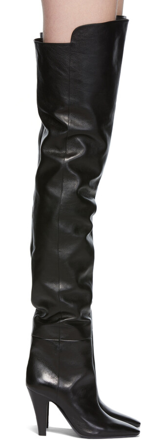 ysl long boots