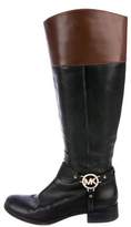 Thumbnail for your product : MICHAEL Michael Kors Leather Round-Toe Boots Black Leather Round-Toe Boots