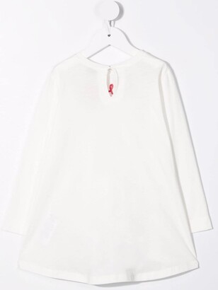 MonnaLisa Lovely embroidered bow-detail top