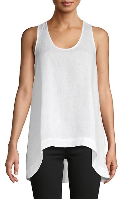 high low sleeveless top