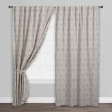 Thumbnail for your product : World Market Gray Geo Laura Concealed Tab Top Curtains Set of 2