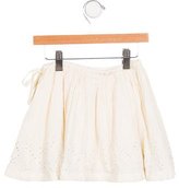 Thumbnail for your product : Bonpoint Girls' Embellished Wool-Blend Skirt