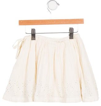 Bonpoint Girls' Embellished Wool-Blend Skirt