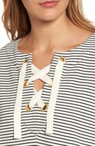 Thumbnail for your product : Vineyard Vines Women's Bateau Neck Lace-Up Pullover