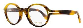 Tom Ford Round Eyeglasses Tf5490 056 Size: 51mm Honey Havana Ft5490