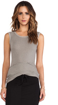 Thumbnail for your product : James Perse Tucked Stripe Ballet Tank