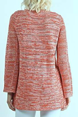 Hem & Thread Coral Crochet Sweater