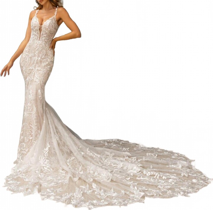 Kitty Chen Couture Luna All Over Lace Gown In Ivory/toffee