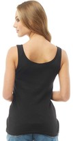 Thumbnail for your product : Fluid Womens Scoop Neck Ribbed Vest Black