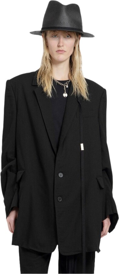 Ann Demeulemeester Woman Black Blazers