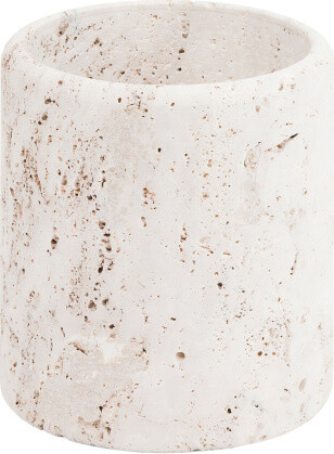 TJMAXX Travertine Cylindrical Wastebasket