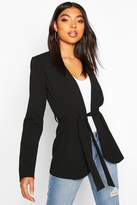 Thumbnail for your product : boohoo Tall Belted Blazer