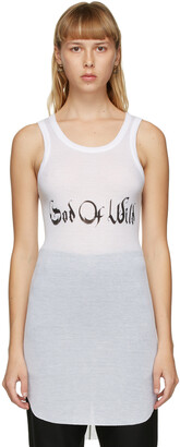 Ann Demeulemeester SSENSE Exclusive White God of Wild Cashmere Tank Top