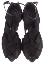 Thumbnail for your product : Rene Caovilla Pointed-Toe Caged Sandals