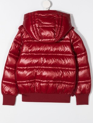 Save The Duck Kids Faux Fur Panelled Padded Jacket