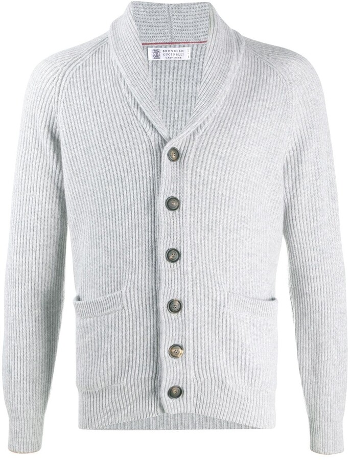men's button down sweater with pockets