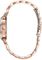 Thumbnail for your product : Bulova 33mm Crystal Chronograph Watch w/ Bracelet Strap, Rose Gold