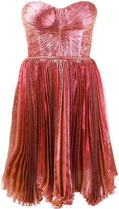 Maria Lucia Hohan Lolicactus metallic pleated bandeau dress