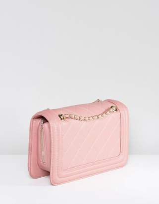 Marc B Clarissa Quilted Across Body Bag In Blush