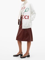 Thumbnail for your product : Gucci Logo-embroidered Reversible Cardigan - Ivory