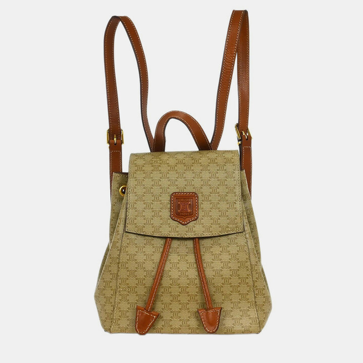 Celine Beige Macadam Backpack