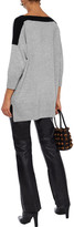 Thumbnail for your product : Amanda Wakeley Two-tone Cashmere And Wool-blend Sweater