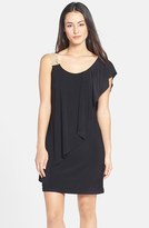 Thumbnail for your product : Betsy & Adam Embellished One-Shoulder Popover Dress