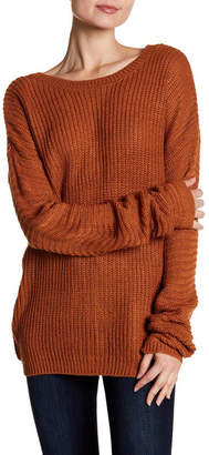 Angie V-Back Pullover Knit Sweater